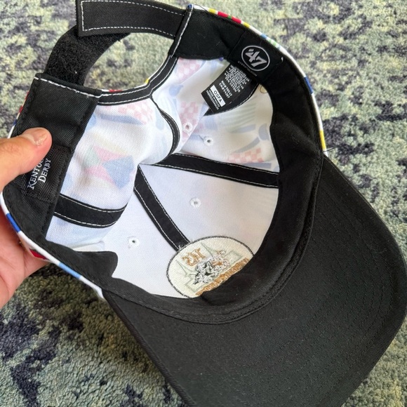 Kentucky Derby 145 Multicolor Rider Print by 47 Ballcap Hat - Picture 3 of 4